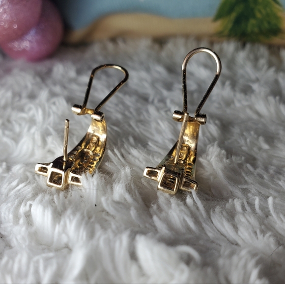 Zales14kGold Channel Set Diamond Earrings - Picture 8 of 14